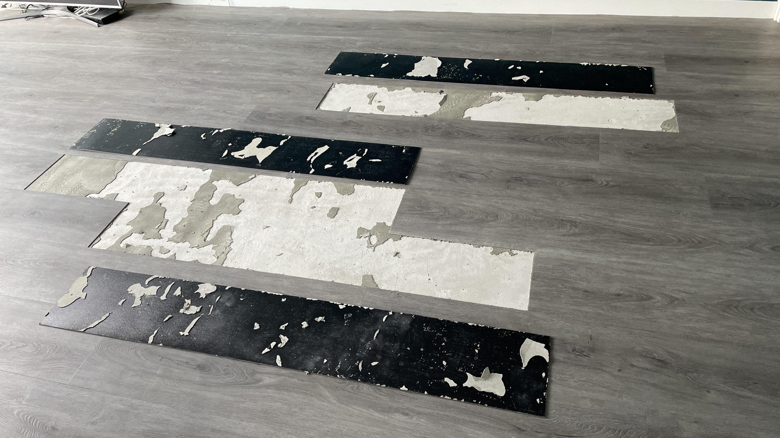 Slecht gelegde pvc vloer Floor Inspector
